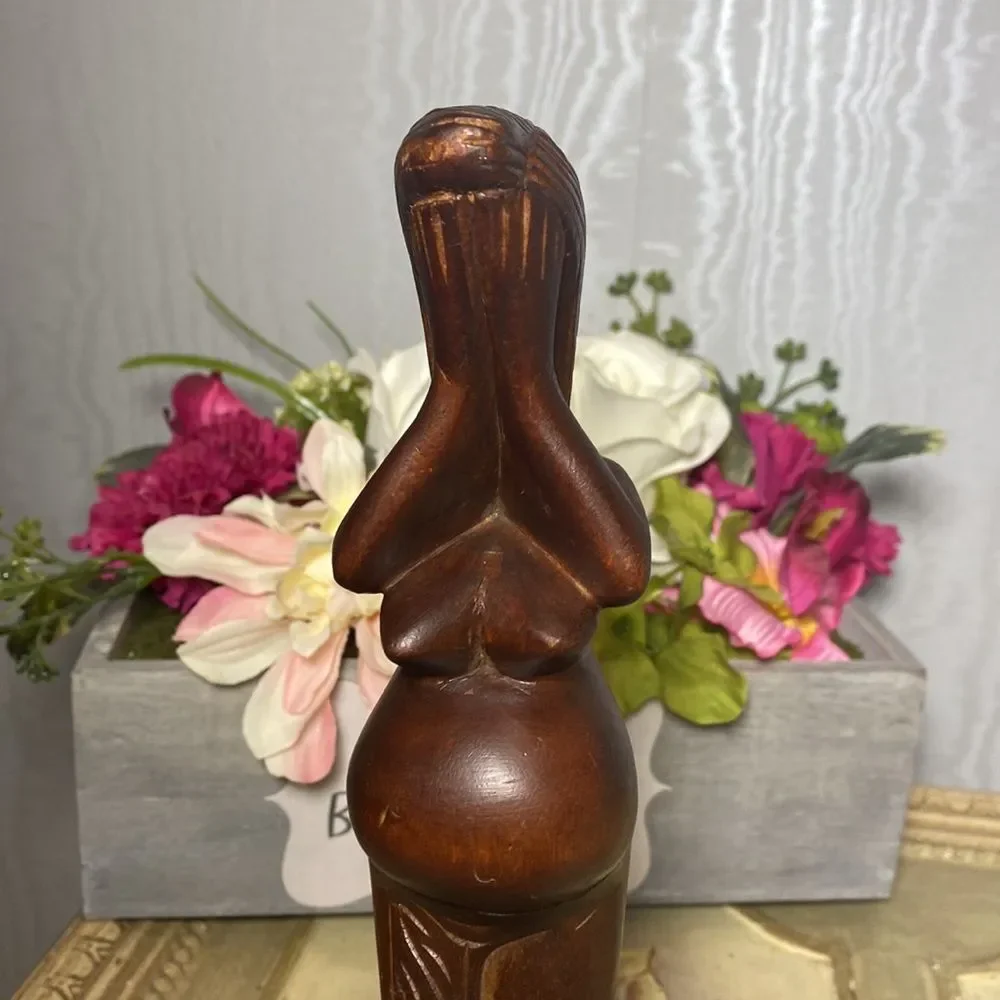Vintage hand carved
